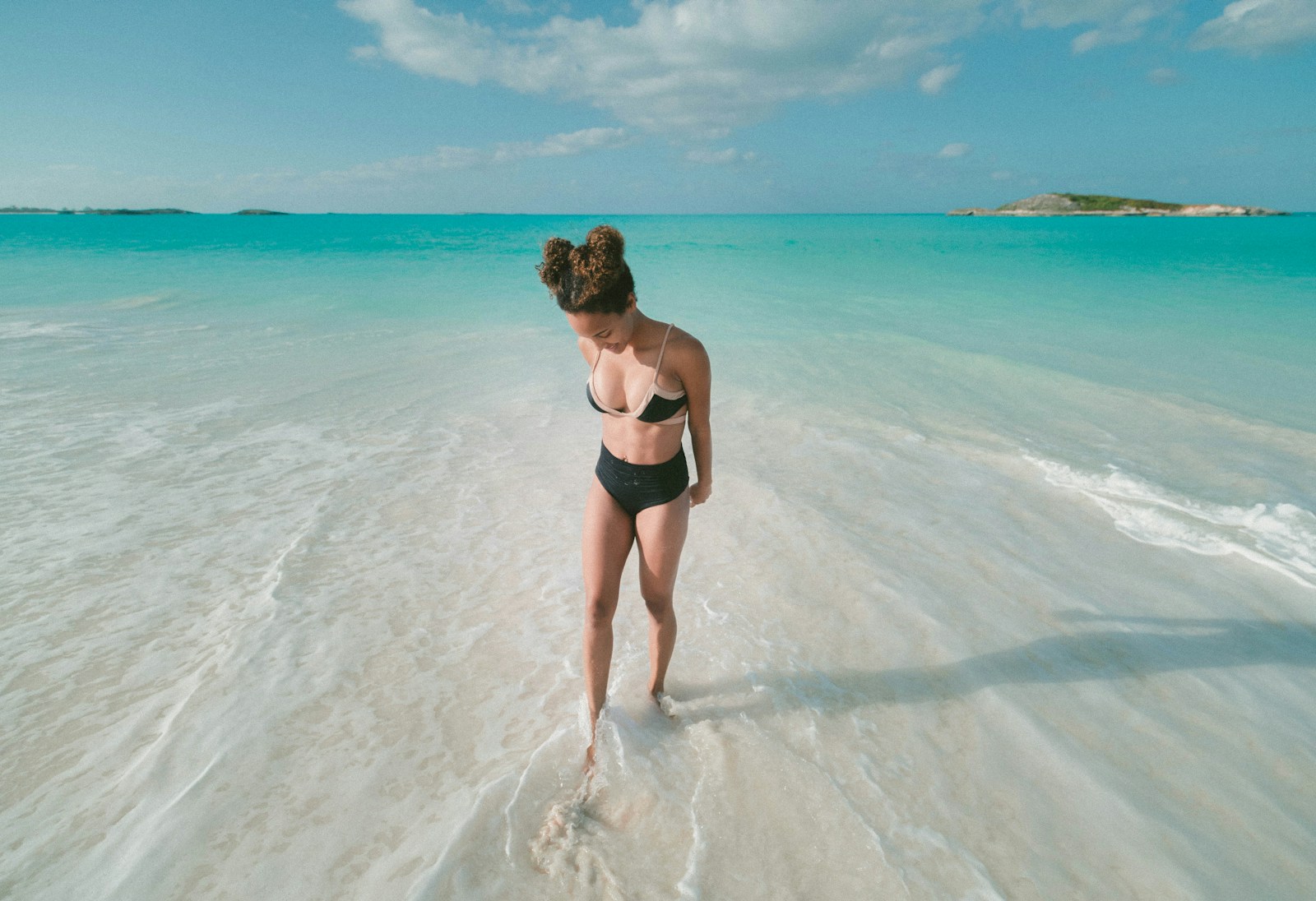 Women’s swimwear by the water